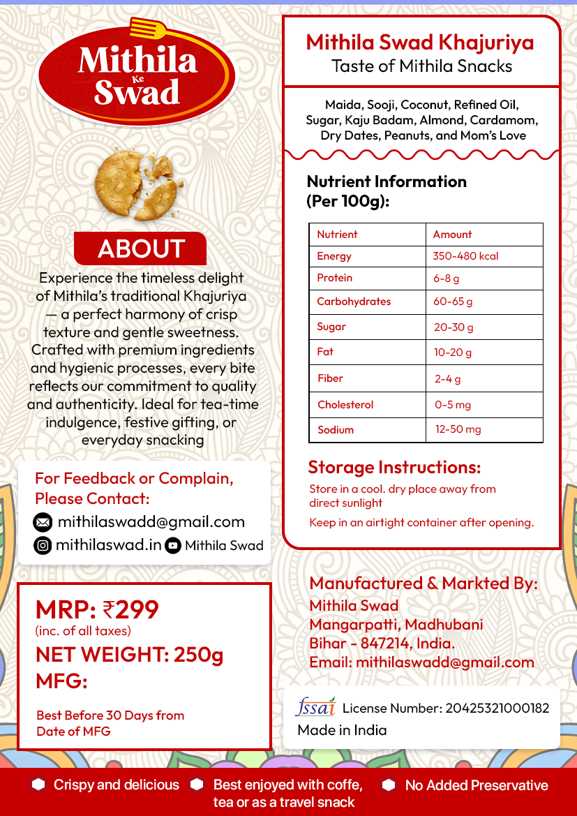 Traditional Khajuriya